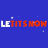 Le Tits Now Christmas Let It Snow Party Notty Santa Great Gift Zip Tote Bag