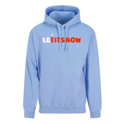 Le Tits Now Christmas Let It Snow Party Notty Santa Great Gift Unisex Surf Hoodie