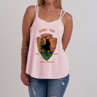 Lumbee Tribe Native American Indian Pride Vintage Retro Arro Gift Women's Strappy Tank