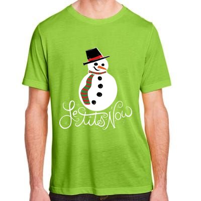 Le Tits Now Let It Snow Gift Adult ChromaSoft Performance T-Shirt