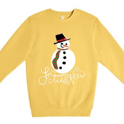 Le Tits Now Let It Snow Gift Premium Crewneck Sweatshirt