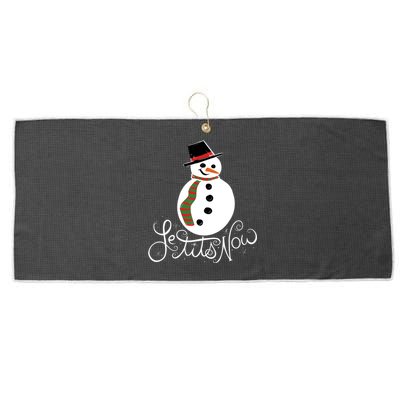 Le Tits Now Let It Snow Gift Large Microfiber Waffle Golf Towel