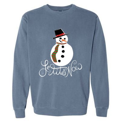 Le Tits Now Let It Snow Gift Garment-Dyed Sweatshirt