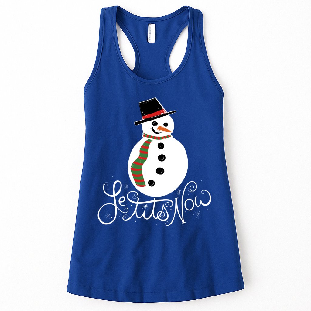 Le Tits Now Let It Snow Gift Womens Tank Top