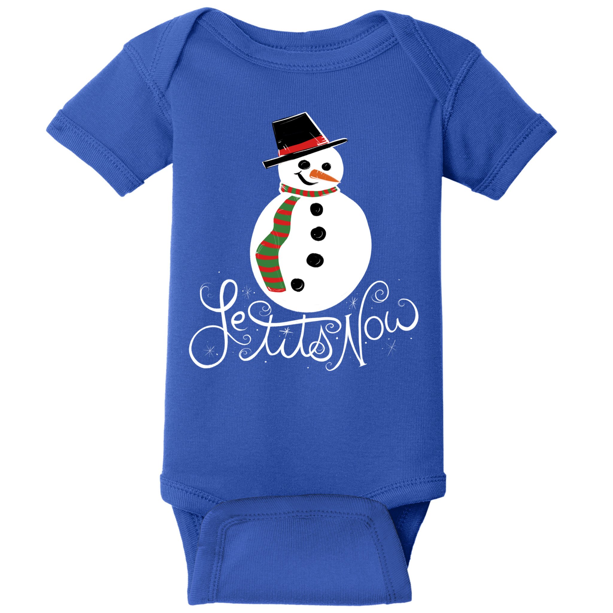 Le Tits Now Let It Snow Gift Baby Bodysuit