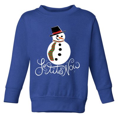 Le Tits Now Let It Snow Gift Toddler Sweatshirt