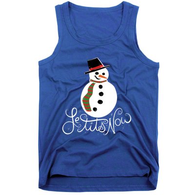 Le Tits Now Let It Snow Gift Tank Top