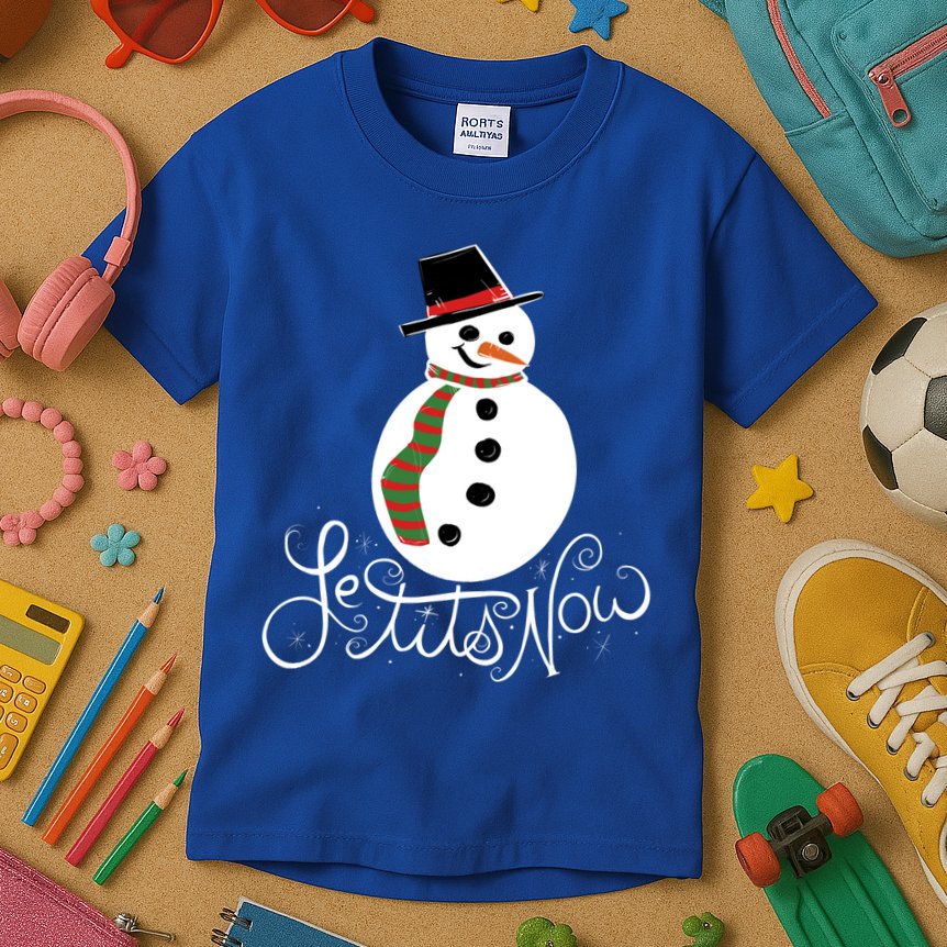 Le Tits Now Let It Snow Gift Kids T-Shirt