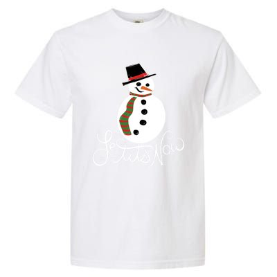 Le Tits Now Let It Snow Gift Garment-Dyed Heavyweight T-Shirt