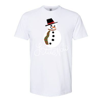 Le Tits Now Let It Snow Gift Softstyle CVC T-Shirt