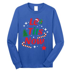 Le Tits Now Funny Christmas Snow Gift Long Sleeve Shirt