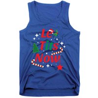 Le Tits Now Funny Christmas Snow Gift Tank Top