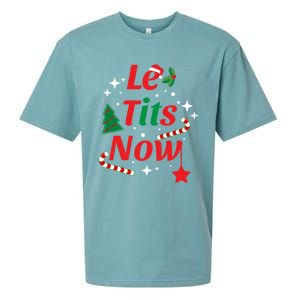 Le Tits Now Funny Christmas Snow Gift Sueded Cloud Jersey T-Shirt