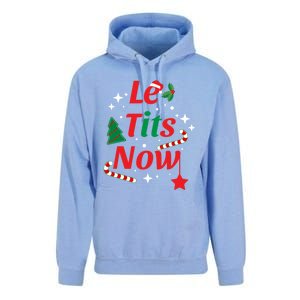 Le Tits Now Funny Christmas Snow Gift Unisex Surf Hoodie