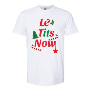 Le Tits Now Funny Christmas Snow Gift Softstyle CVC T-Shirt