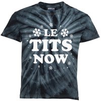 LE TITS NOW Let It Snow Funny Christmas Winter Xmas Wordplay Kids Tie-Dye T-Shirt