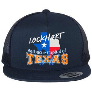 Lockhart Texas Nicknamed The Barbecue Capital Of Texas Gift Flat Bill Trucker Hat