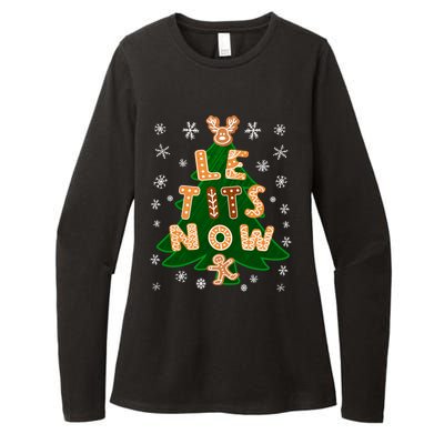 Le Tits Now Gift Let It Snow Gift Irony Christmas Gift Womens CVC Long Sleeve Shirt