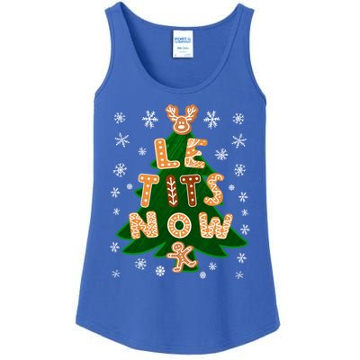 Le Tits Now Gift Let It Snow Gift Irony Christmas Gift Ladies Essential Tank