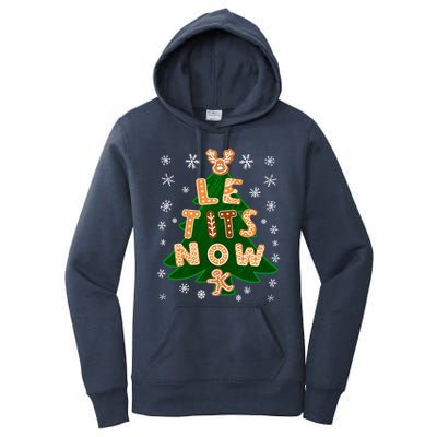 Le Tits Now Gift Let It Snow Gift Irony Christmas Gift Women's Pullover Hoodie