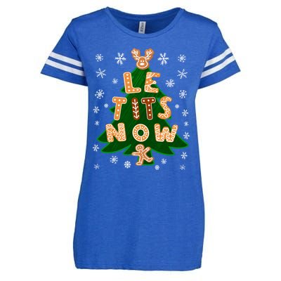 Le Tits Now Gift Let It Snow Gift Irony Christmas Gift Enza Ladies Jersey Football T-Shirt