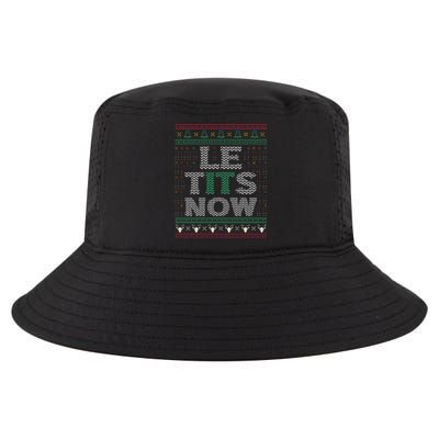 Le Tits Now Christmas Let It Snow Ugly Sweater Funny Party Cool Comfort Performance Bucket Hat