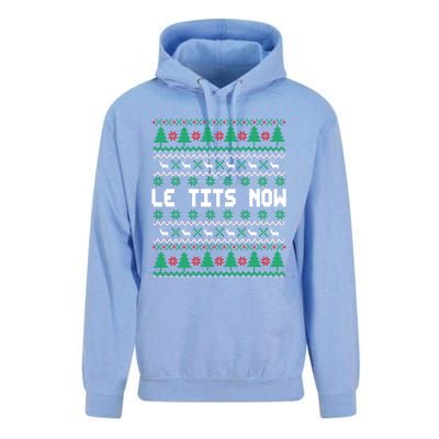 Le Tits Now Ugly Christmas Sweater Let It Snow Gift Unisex Surf Hoodie