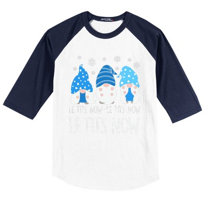 Le Tits Now Christmas Let It Snow Ugly Sweater Funny Party Baseball Sleeve Shirt