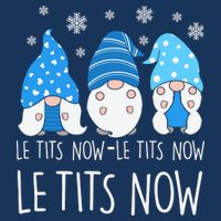 Le Tits Now Christmas Let It Snow Ugly Sweater Funny Party Kids T-Shirt