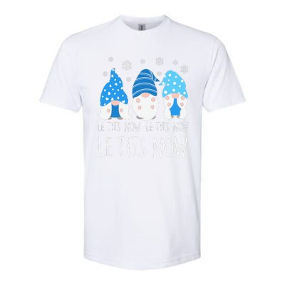 Le Tits Now Christmas Let It Snow Ugly Sweater Funny Party Softstyle® CVC T-Shirt