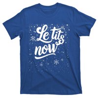 Le Tits Now Swooshed Text Design Christmas Xmas Adults Humor Great Gift T-Shirt