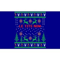 Le Tits Now Christmas Let It Snow Ugly Sweater Party Gift Bumper Sticker