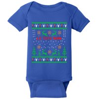 Le Tits Now Christmas Let It Snow Ugly Sweater Party Gift Baby Bodysuit