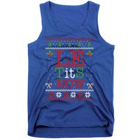 Le Tits Now Christmas Let It Snow Ugly Sweater Funny Xmas Gift Tank Top