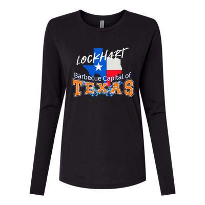 Lockhart Texas Nicknamed The Barbecue Capital Of Texas Womens Cotton Relaxed Long Sleeve T-Shirt