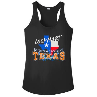 Lockhart Texas Nicknamed The Barbecue Capital Of Texas Ladies PosiCharge Competitor Racerback Tank