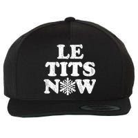 Le Tits Now Wool Snapback Cap