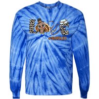 Love Turkey Nurse Life Leopard Nursing Thanksgiving Gift Tie-Dye Long Sleeve Shirt