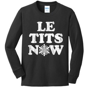 Le Tits Now Kids Long Sleeve Shirt