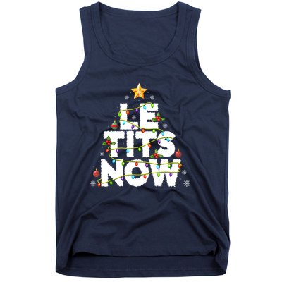 Le Tits Now Christmas Let It Snow Xmas Party Essential Tank Top