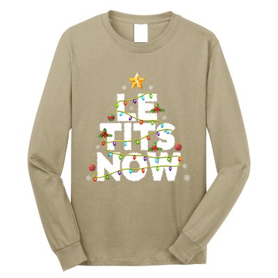 Le Tits Now Christmas Let It Snow Xmas Party Essential Long Sleeve Shirt