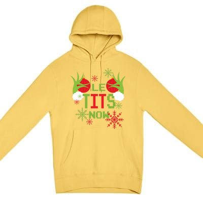 Le Tits Now Christmas Ugly Sweater Classic Premium Pullover Hoodie