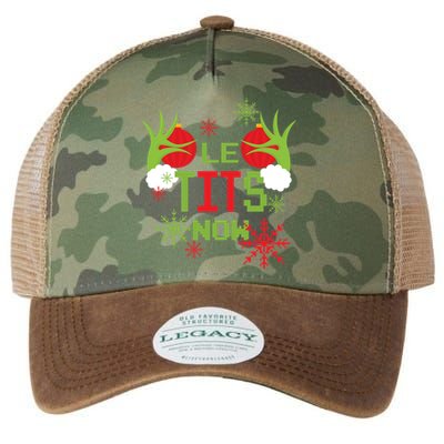 Le Tits Now Christmas Ugly Sweater Classic Legacy Tie Dye Trucker Hat