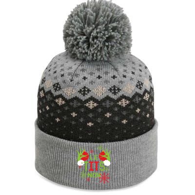 Le Tits Now Christmas Ugly Sweater Classic The Baniff Cuffed Pom Beanie