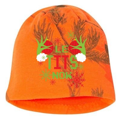 Le Tits Now Christmas Ugly Sweater Classic Kati - Camo Knit Beanie