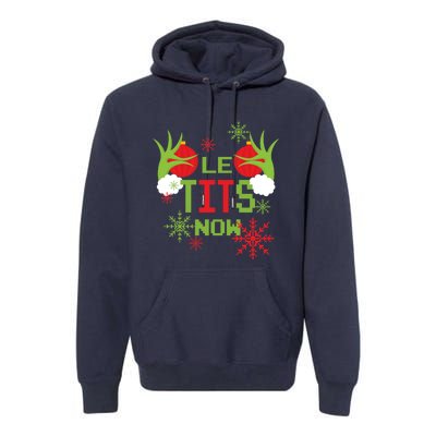 Le Tits Now Christmas Ugly Sweater Classic Premium Hoodie