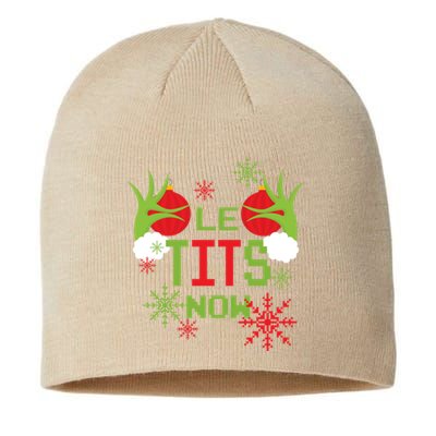 Le Tits Now Christmas Ugly Sweater Classic Sustainable Beanie