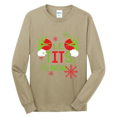 Le Tits Now Christmas Ugly Sweater Classic Tall Long Sleeve T-Shirt