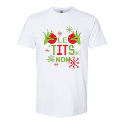 Le Tits Now Christmas Ugly Sweater Classic Softstyle® CVC T-Shirt