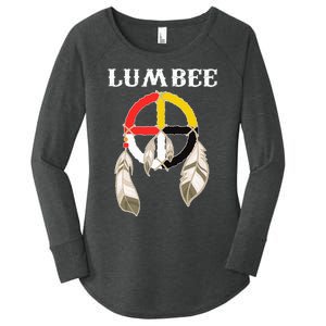 Lumbee Tribe Native American Indian Medicine Wheel Women's Perfect Tri Tunic Long Sleeve Shirt